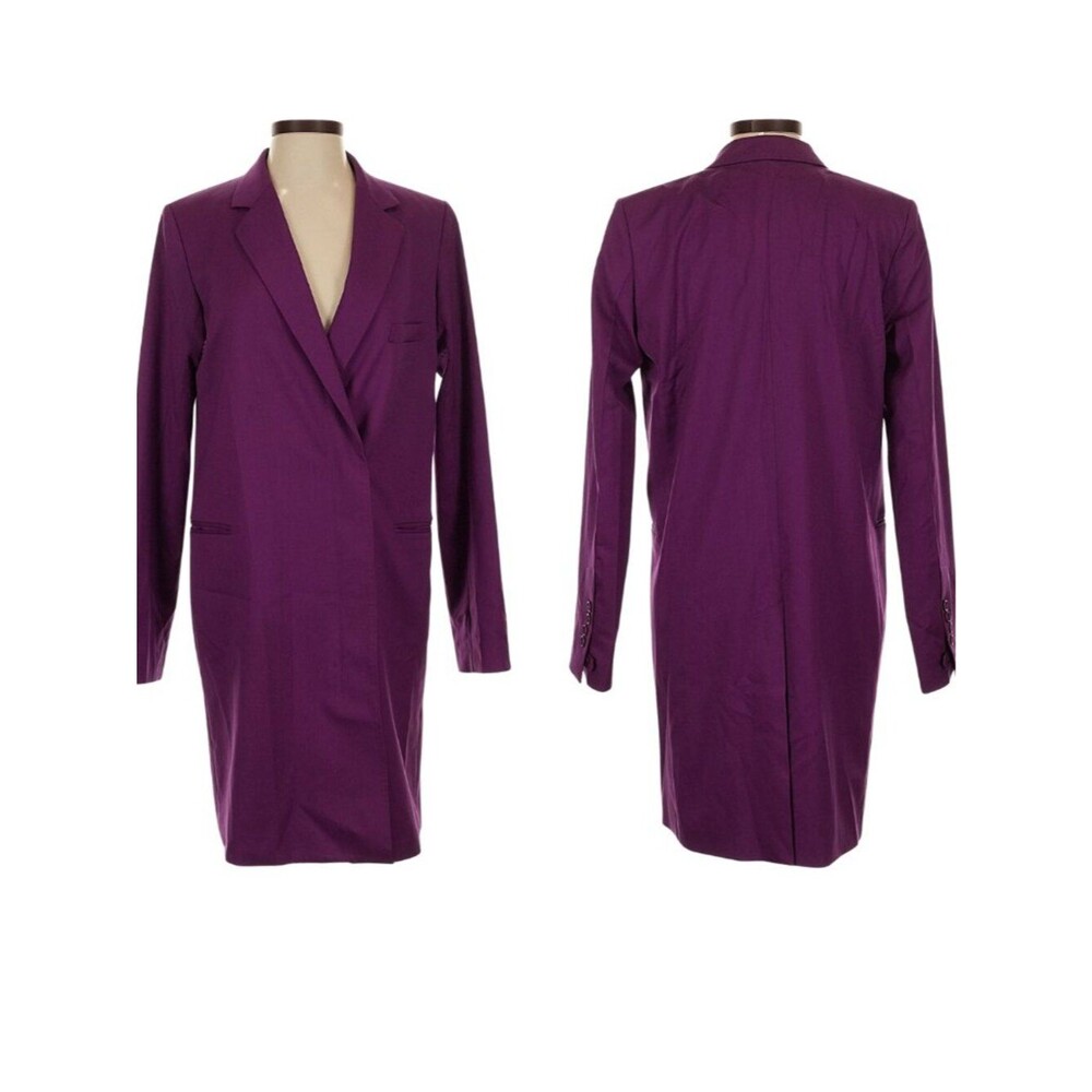 Helmut Lang 100% Virgin Wool Double Breasted Coat. Size 2